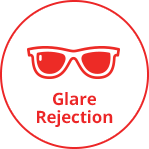 Glare rejection